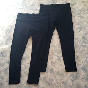 2 pairs black leggings